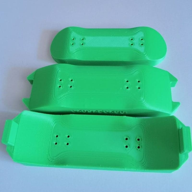 Fingerboard Press Mold 3-Piece Set with Scribe — Style A, 98×32mm — Fingerboard Lab