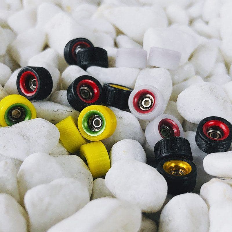 BM Race-Grade Fingerboard Wheels — Metal Lock, Quiet-Running — Fingerboard Lab